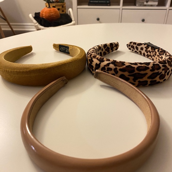 Bundle: 3 padded headbands - velvet and faux leather - Picture 4 of 4